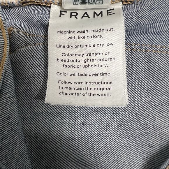 FRAME Le High Skinny Stretch Jeans Sz 27 Mid Rise in Stanmore Blue - Picture 10 of 10